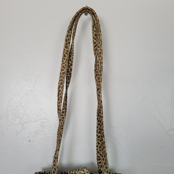 Nine West Cheetah Print Crossbody Bag Purse Brown Beige Leopard Small Mini Y2K - Picture 2 of 8
